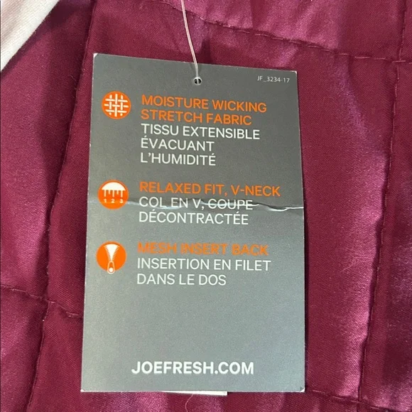 NWT Joe Fresh Women's Pink V-Neck Top size medium - Picture 6 of 10